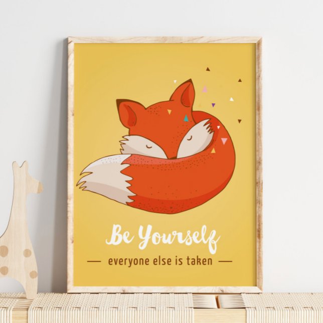 Seien Sie selbst Kinder Wall Print | Fox Wall Prin Poster (Von Creator hochgeladen)
