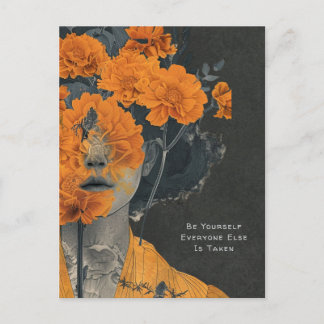 Seien Sie selbst künstlerische Postkarte