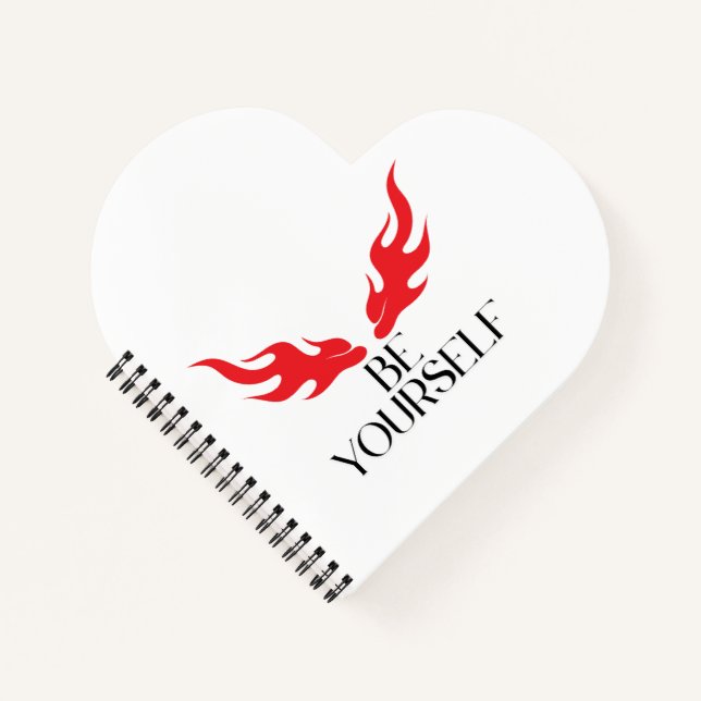 Seien Sie selbst - Minimalistisches Angebotsdesign Notizbuch (Vorderseite)