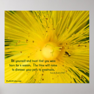 Seien Sie selbst Poster