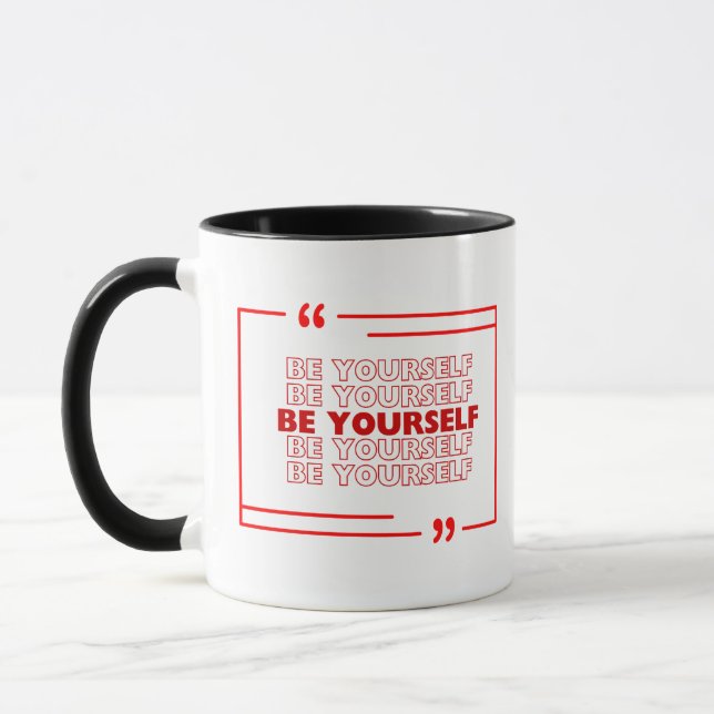 Seien Sie selbst Tasse (Links)