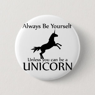 Seien Sie sich Einhorn Button
