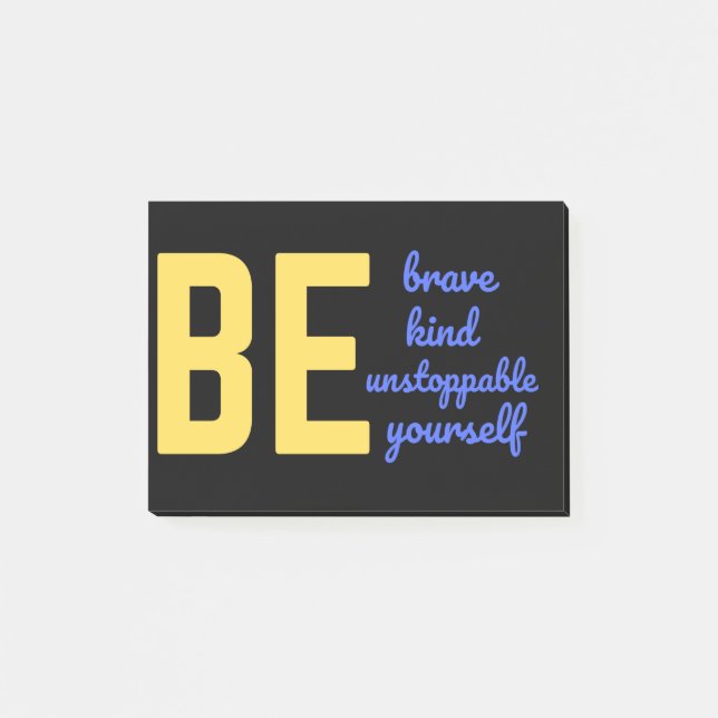 SEIEN SIE SICH SELBSTVERSTÄNDLICH. POST-IT KLEBEZETTEL (Vorderseite)