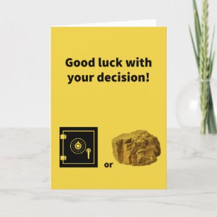 Seien Sie sicher oder sind Sie starrer - Ermutigun Karte