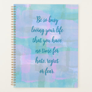 Seien Sie so beschäftigt Blue Boho Planner Planer