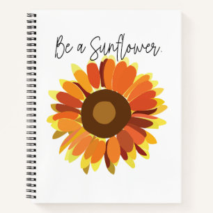 Seien Sie Sonnenblume Notizbuch