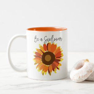 Seien Sie Sonnenblume Zweifarbige Tasse