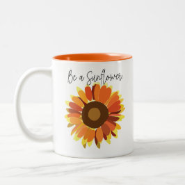 Seien Sie Sonnenblume Zweifarbige Tasse