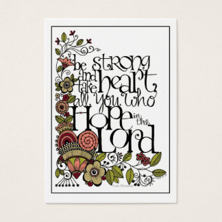 Seien Sie stark - übergeben Sie es auf der Karte