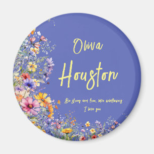 Seien Sie stark und frei wie Wildblumen   Wildblum Magnet