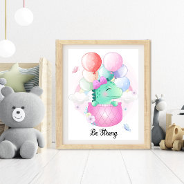 Seien Sie Starker Kinderzimmer Wall Art Fotodruck
