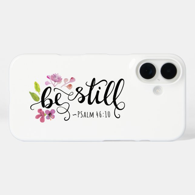 Seien Sie still - Psalm 46:10 Case-Mate iPhone Hülle (Rückseite (Horizontal))