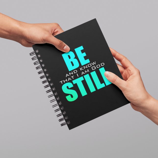 Seien Sie still und kennen Gott Psalm 46 Church Jo Notizbuch (Bible Verse Square Notebook)
