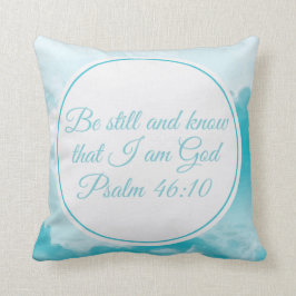 Seien Sie still und kennen Sie das schöne Christli Kissen