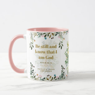 Seien Sie still und wissen, dass ich Gott Psalm 46 Tasse