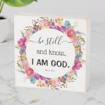 Seien Sie still und wissen, ich bin Gott Bibel ros
