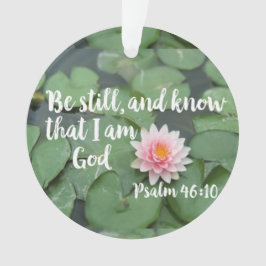 Seien Sie still und wissen Sie, dass ich die Chris Ornament