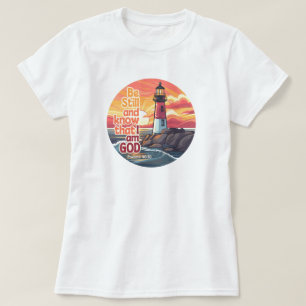Seien Sie still und wissen Sie, dass ich Gott Bibl T-Shirt
