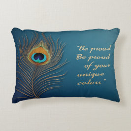 Seien Sie stolz auf Ihre einzigartigen Farben - In Dekokissen