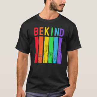 Seien Sie stolz lgbtq Rainbow Colors Graphade T-Shirt