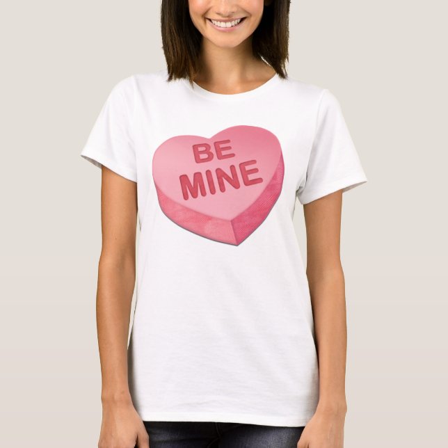 SEIEN Sie T - Shirt BERGWERK-HERZ Valentines Tages (Vorderseite)