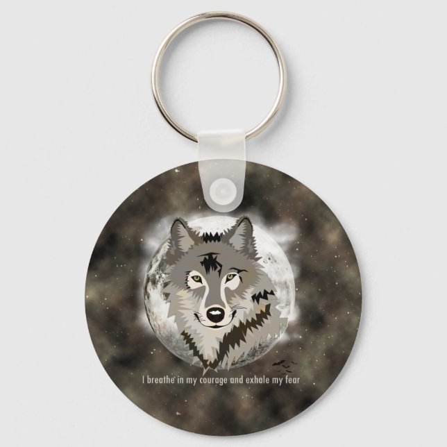 Seien Sie tapfer Schlüsselanhänger (Vorderseite)