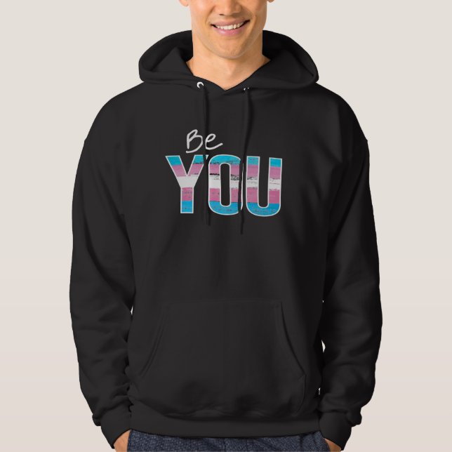 Seien Sie - Trans-weiß Hoodie (Vorderseite)