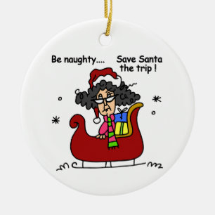 Seien Sie unartig Keramikornament