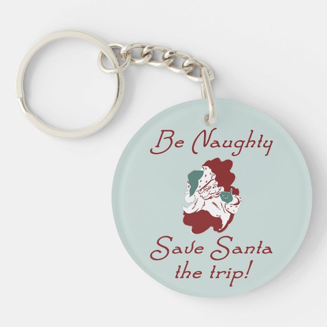 Seien Sie unheimlich Santa Schlüsselanhänger (Vorderseite)