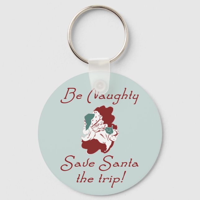 Seien Sie unheimlich Santa Schlüsselanhänger (Vorderseite)