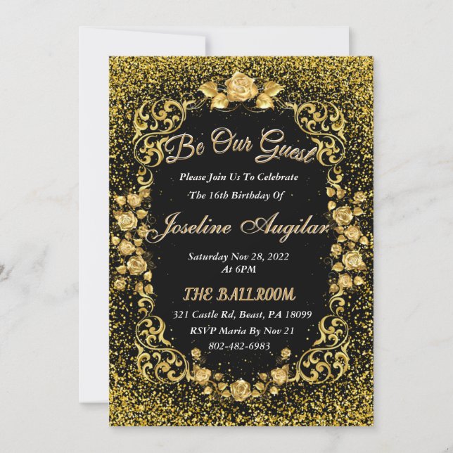 Seien Sie unser Gast Einladung (Vorderseite)