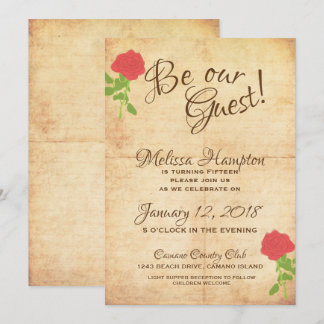 Seien Sie unser Gast Messe Birthday Einladung