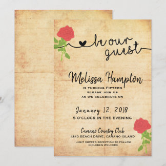 Seien Sie unser Gast Messe Birthday Einladung