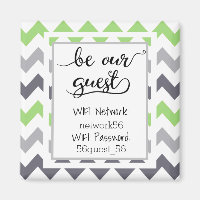 Seien Sie unser Gast Wifi Information Password Mag