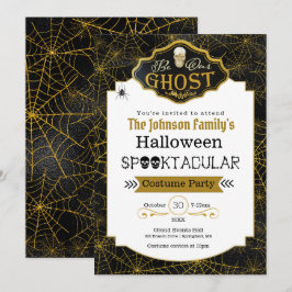 Seien Sie unser Geist Black & Gold Kostüme Party E Karte