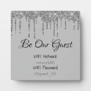 Seien Sie unser WIFI-Informationskennwort Wedding Fotoplatte