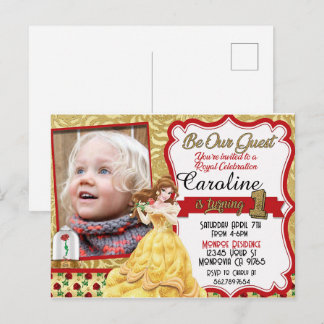 Seien Sie unsere Gastprinzessin First Birthday Ein Einladungspostkarte