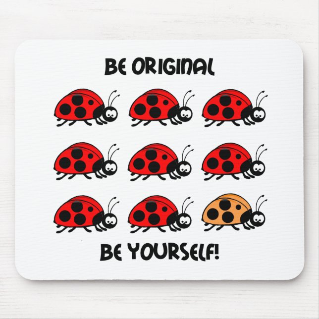 Seien Sie ursprünglicher Marienkäfer Mousepad (Vorne)