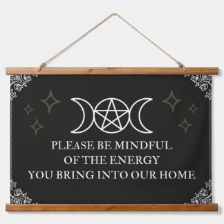 Seien Sie vorsichtig Wandteppich Mit Holzrahmen