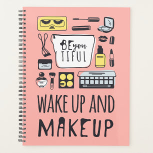 Seien Sie vorsichtig Weck und Make-up Planer