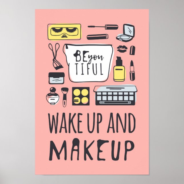 Seien Sie vorsichtig | Weck und Make-up Poster (Vorne)