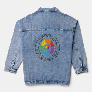Seien Sie vorsichtig, wen Sie mit dem LGBT-Stolz h Jeansjacke