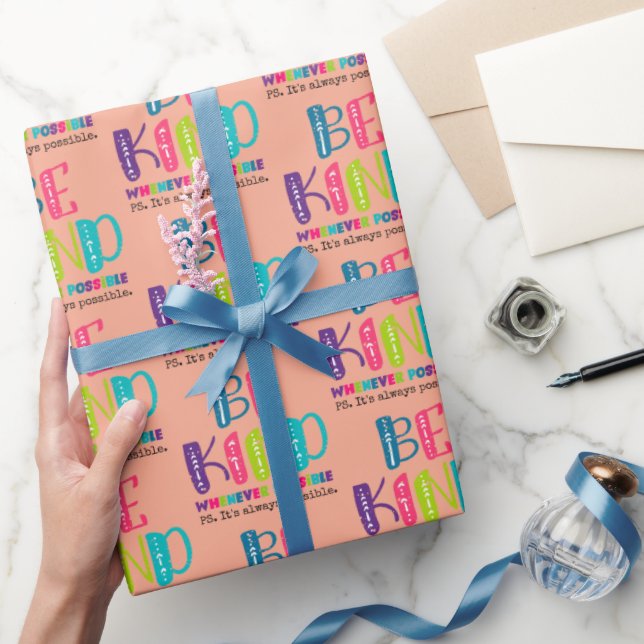 Seien Sie, wann immer möglich Geschenkpapier (Schenken)