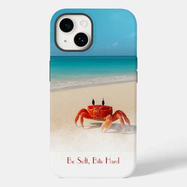 Seien Sie weich, beiß hart - iPhone 14 harter Fall Case-Mate iPhone Hülle (Rückseite)