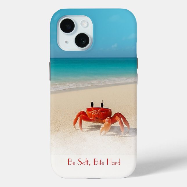 Seien Sie weich, beiß hart - iPhone 15 harter Fall Case-Mate iPhone Hülle (Rückseite)