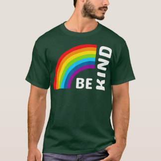 Seien Sie wie ein Retro-Regenbogen T-Shirt