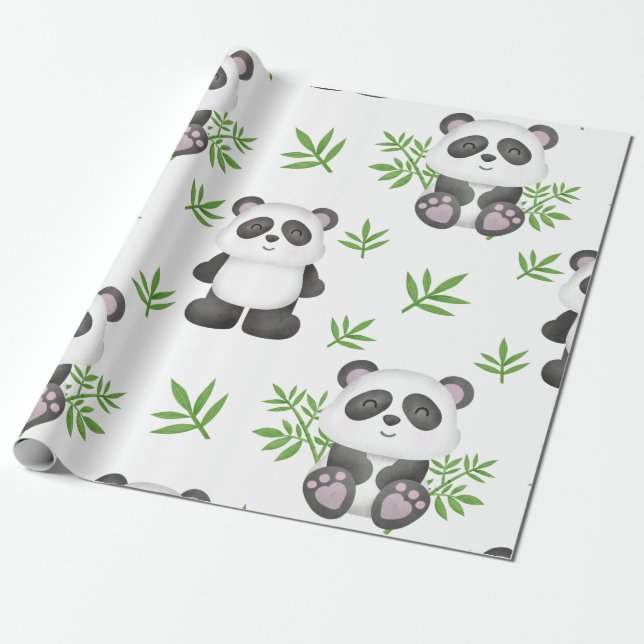 SEIEN SIE WIE EINE PANDA-BAR-BAMBOO-CHINA. GESCHENKPAPIER (Ungerollt)
