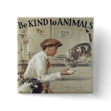 Seien Sie zu den Tieren - Vintages Plakat nett