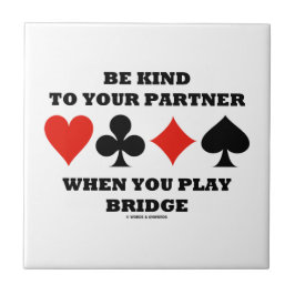 Seien Sie zu Ihrem Partner nett, wenn Sie Brücke Fliese