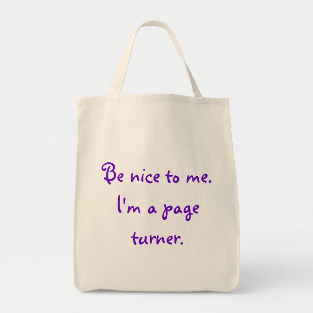 Seien Sie zu mir Tasche für Seite Turners nett (Vorne)